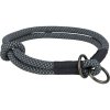 341545 soft rope kulaty polostahovaci obojek cerna seda