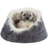 344023 4 soft edition pelech minou s vysokym okrajem plys seda bezova