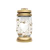 355423 lampa hrbitovni srdce prani sklenena 110g d11x22cm