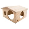 358565 petbuddy roubenka velka prirodni domek 33 x 28 x 18 cm borove drevo