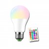 235569 1 huka zarovka led 10w e27 rgb warm white multicolor tepla bila