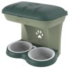 370133 bama dvojita miska pro psy stand maxi zelena