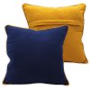 369284 home elements povlak na polstar s lemem tmavomodra zluta z recyklovane bavlny