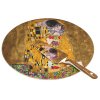 369602 1 home elements servirovaci talir s lopatkou klimt 34x24cm zlaty polibek