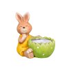 Zajíc velikonoční se skořápkou terakotový 12x10x13cm