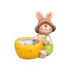 Zajíc velikonoční se skořápkou terakotový 13x10x12cm
