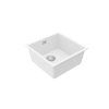 Alveus OMNI 20 bílá, 450×450 mm  Granitový jednodřez, bílý