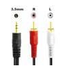 Kabel AK233A JACK 3,5 mm - 2x RCA CINCH 1,25 m