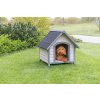 Natura bouda pro psa se sedlovou střechou, M: 77 x 82 x 88 cm, šedá
