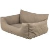 Sedačka / pelech do auta Double, 80 x 60 x 35 cm, šedobéžová