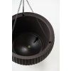 326 2 zavesny kvetinac keter hanging sphere hnedy
