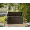 3440 zahradni ulozny box keter samoa rattan 270 l 117 x 45 x 57 cm hnedy