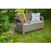 18580 2 zahradni pohovka allibert corfu love seat 128 x 70 x 79cm cappuccino kremova