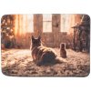 Vánoční podložka na ležení, fotomotiv kočka&pes, 50 x 30 cm