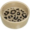 Keramická miska LEO, 0,3 l/ 12 cm, hnědá/leopardí