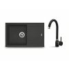 Sinks LINEA 780 Granblack + Polo GR – Set dřezu a baterie