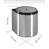 129046 3 sinks ek9102 paprika inox 40 odpadkovy kos vestavny 1x11l
