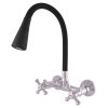Slezák Rav MK302/13 Vodovodní baterie dřezová s flexibilním ramínkem se sprchou (Barva chrom/černá, Rozměr 100 mm)