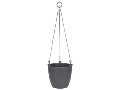 Ariella závěsný květináč antracitová (Průměr květináče 18 cm)