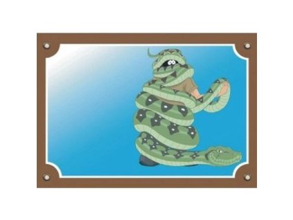 249918 barevna cedulka pozor pes had skrtic