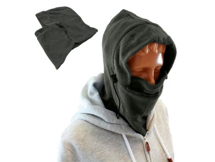 200565 bq42b balaclava fleece maska 3v1 seda