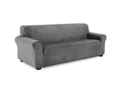 321352 da70 velurovy potah na sedacku svetle seda