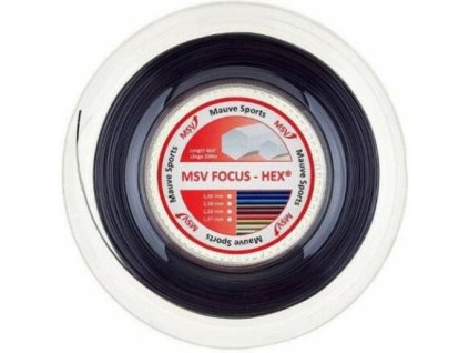 184332 focus hex tenisovy vyplet 200 m cerna prumer 1 23
