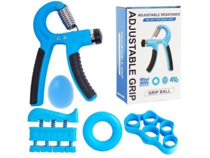 331399 grip 5 sada na posilovani rukou modra baleni 1 sada