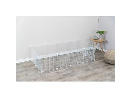 239103 interierovy vybeh kov plast 140 x 35 x 70 cm bila