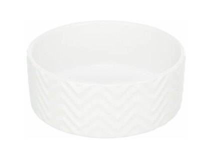 251946 keramicka miska 0 9 l 16 cm vroubkovana bila