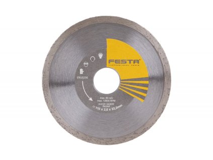 Kotouč diamantový FESTA plný (Rozměr 110 x 2 mm)