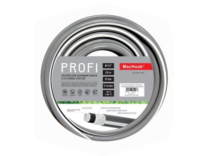 MacHook 13892 PROFI 1/2" zahradní hadice šedo-bílá (Délka 20 m)