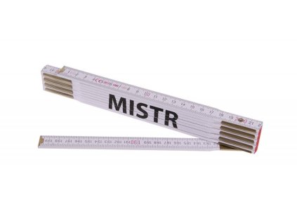 19065 metr skladaci 2m mistr profi bily drevo