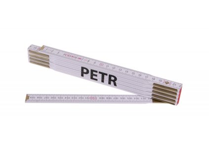 18888 metr skladaci 2m petr profi bily drevo