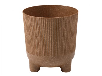 174510 obal na kvetnik aria jumper eco wood plastovy d16x18cm