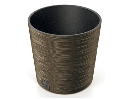 242600 obal na kvetnik furu round eco wood 2v1 plastovy d30x30cm