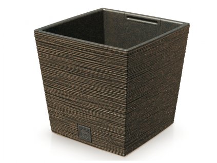 242960 obal na kvetnik furu square low eco wood 2v1 24x24x24cm