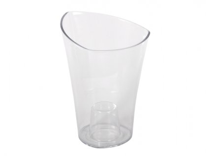 258603 1 obal na kvetnik wenus plastovy transparentni d15x20cm