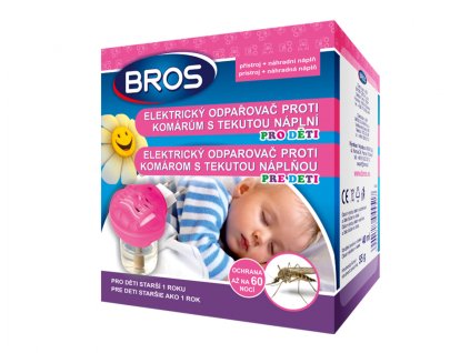 159681 odparovac bros elektricky proti komarum pro deti 60 noci