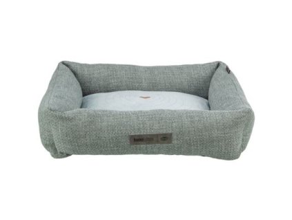 328762 pelech viviana 100 x 70 cm obdelnikovy s polstarovym s okrajem sametova tkanina modroseda