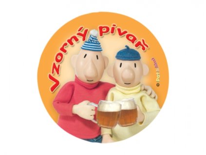 258723 1 placka pam vzorny pivar odznak 44mm