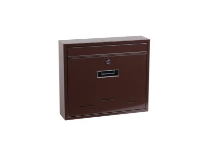 98709 postovni schranka velka hneda 31x36x9cm 237