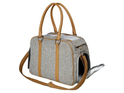 244869 prepravni taska helen 19 x 28 x 40 cm seda