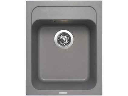 136345 3 sinks classic 400 seda titanium drez granitovy bez odkapu jednodrez sifon