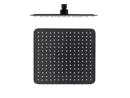 Slezák Rav KS0004CMAT Hlavová sprcha hranatá kovová 30x30 cm černá matná (Barva černá matná)