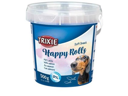 237723 soft snack happy rolls tycinky s lososem kyblik 500 g