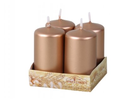 235365 1 svicka adventni metalicka leskla d4x6cm 4ks