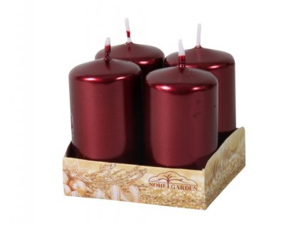 235488 1 svicka adventni metalicka leskla d4x8cm 4ks