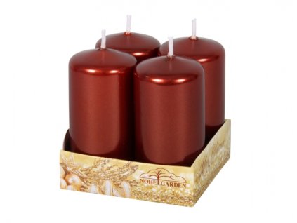 233166 svicka adventni metalicka leskla d4x8cm 4ks