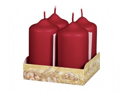 164499 svicka adventni valec metalicka matna d5x9cm 4ks